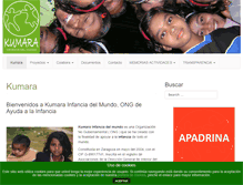 Tablet Screenshot of kumarainfancia.org